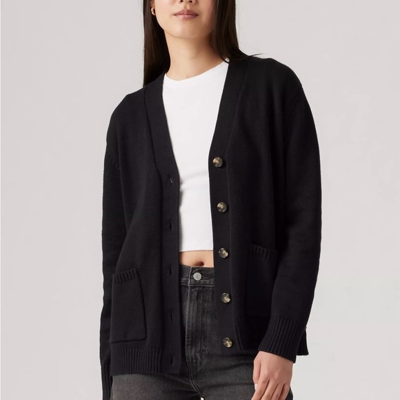 LEVI’S BOYFRIEND POCKET CARDIGAN - Picture 1 of 8
